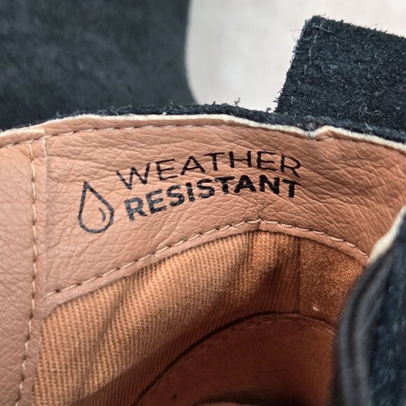 Vionic Ankle Wedge Booties Sz 7 Black Suede Minimalist Arch Support Comfort Boot - Picture 11 of 11